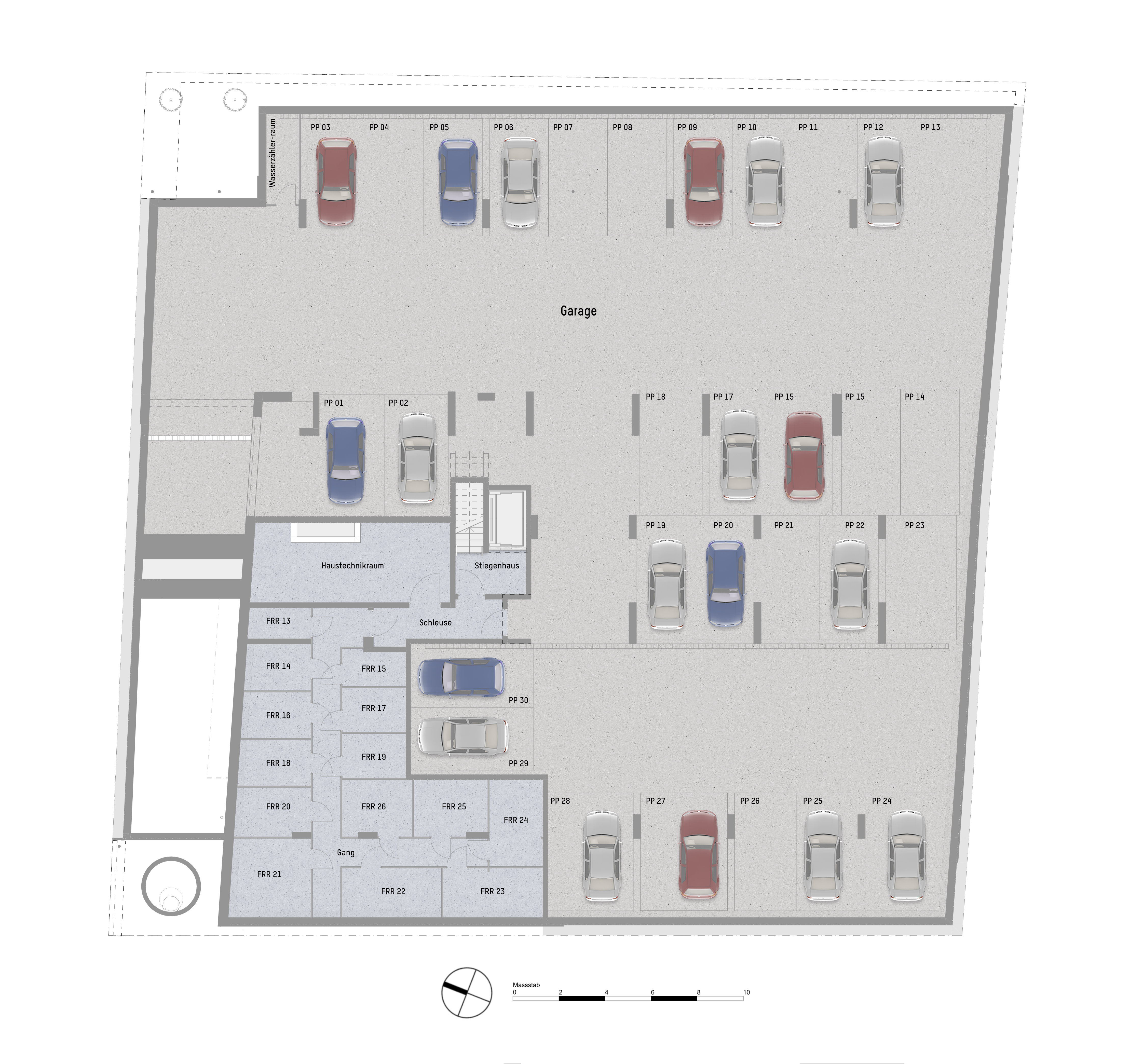Plan Garage von Pastorstraße 28 Top 32