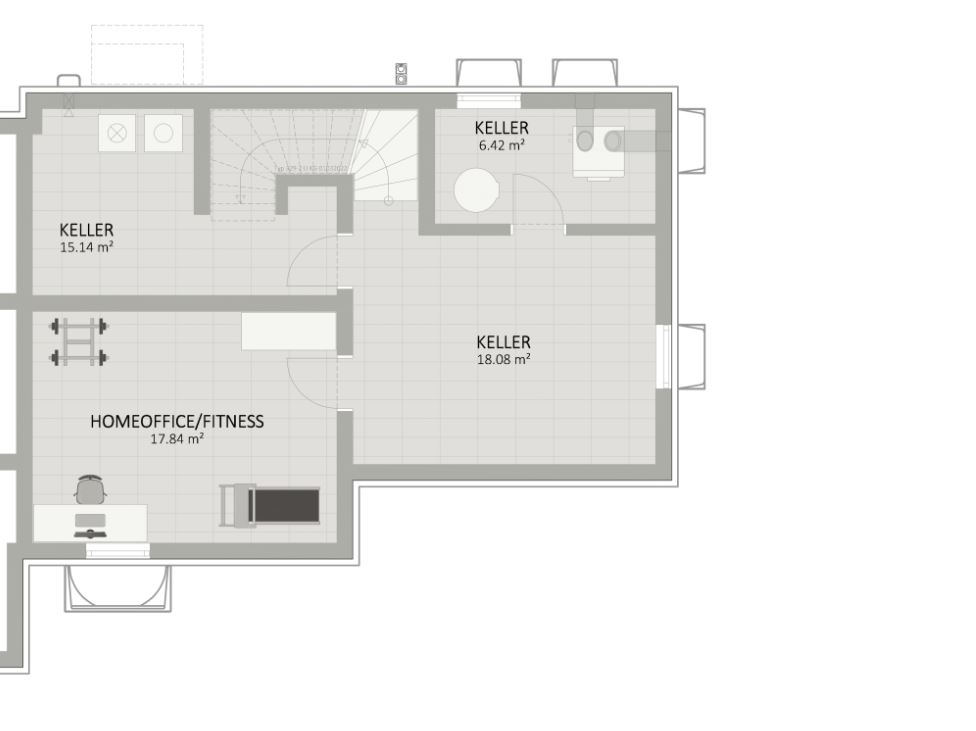 Plan Keller von Algenweg 40 Haus 2