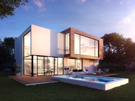 Visualisierung einer Villa von Glorit